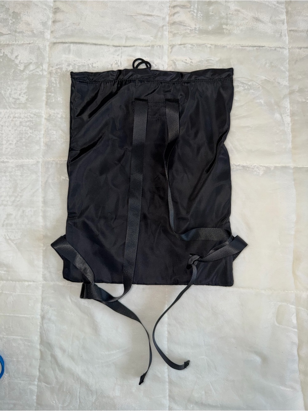 Peloton Black Logo Drawstring Backpack - Picture 3 of 4
